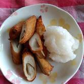 ゴボウ天おろし添え