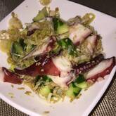 タコとキュウリのネギゴマ酢和え