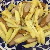 ジャガイモとソーセージのきんぴら