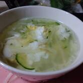 モヤシのふんわり卵スープ