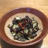 ゆでナスのゴマ酢和え