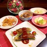 ズッキーニの肉詰め焼き