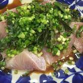 ブリの薬味たっぷりカルパッチョ