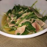 ベーコンと水菜のサッと煮