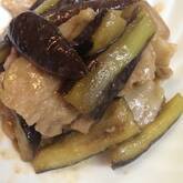 ナスと豚肉の味噌炒め
