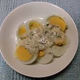 ゆで卵のハーブマヨソース