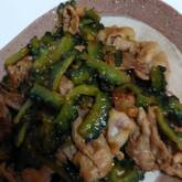 豚とゴーヤのおかか炒め