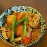 豚肉で肉ジャガ