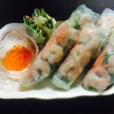 ゆで鶏の生春巻き