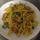 ジャガイモのカレー炒め