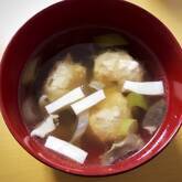 鶏団子入り汁