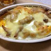 卵とソーセージのとろーりポテトグラタン