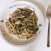 キノコのクリーム煮パスタ