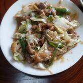 キャベツと豚肉のピリ辛みそ炒め