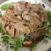 ショウガ焼きのサラダ仕立て