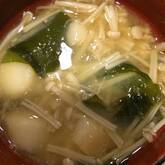 エノキのみそ汁
