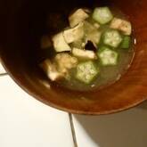 オクラのみそ汁