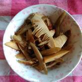 ゴボウとタケノコのきんぴら