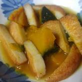 カボチャとさつま揚げの煮物