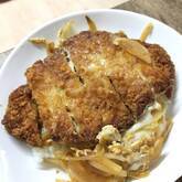 トンカツ卵とじ