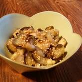 レンジでナスのゴマ和え