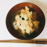 ふんわり卵の鶏団子スープ