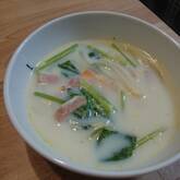 ホウレン草の豆乳スープ