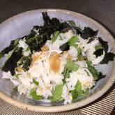 大葉とシラスの梅風味混ぜご飯