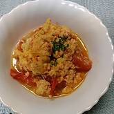 トマトと卵のショウガ炒め