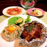 ホイル包みハンバーグ