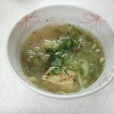 焼きナスの赤みそ汁