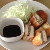 豆腐のソースカツ