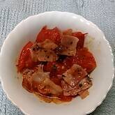 簡単あっという間に一品！ベーコンとトマトのバジル炒め