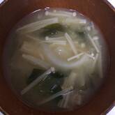 エノキのみそ汁