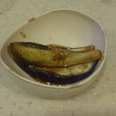 蒸しナスのミョウガソース