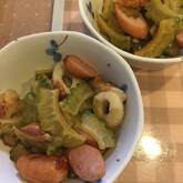 ゴーヤとソーセージの炒め物