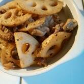 レンコンと豚肉のきんぴら