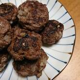 新玉ネギのプチハンバーグ