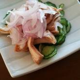 ゆで鶏香味しょうゆ和え