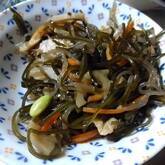 豚肉入り大豆の煮物