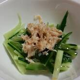 ささ身と甘酢のショウガ和え