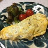 牛ひき肉のシンプルオムレツ