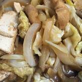 キャベツと厚揚げの炒め物