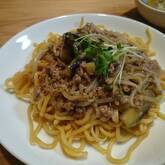ナスとひき肉のジャージャー麺風素麺