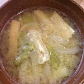 グリーンアスパラのみそ汁