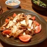 豆腐と豚バラ肉の中華炒め