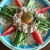 冷やし納豆素麺