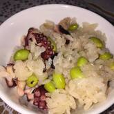 タコと豆のご飯