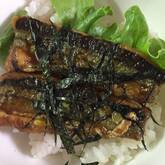 サンマの蒲焼き丼