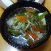 せん切り野菜のすまし汁